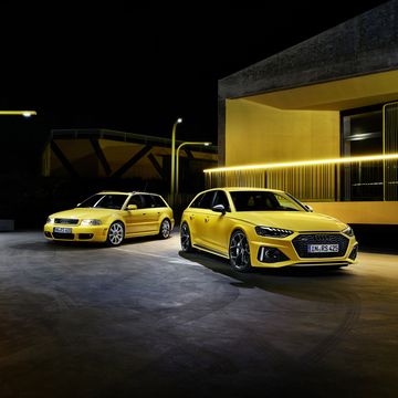 coche familiar deportivo amarillo