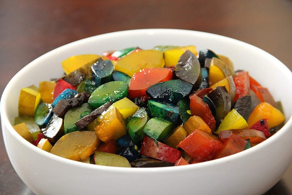 Food, Cuisine, Dish, Vegetable, Ingredient, Fruit salad, Vegetarian food, Produce, Recipe, Plant, 