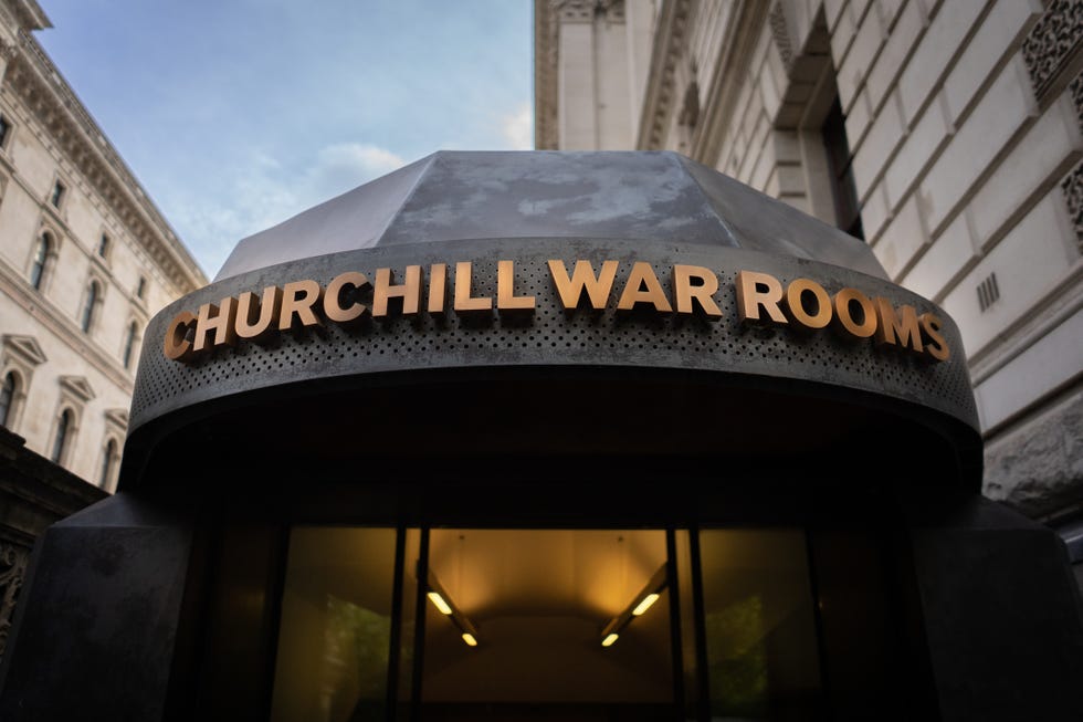 Imperial War Rooms entrance.