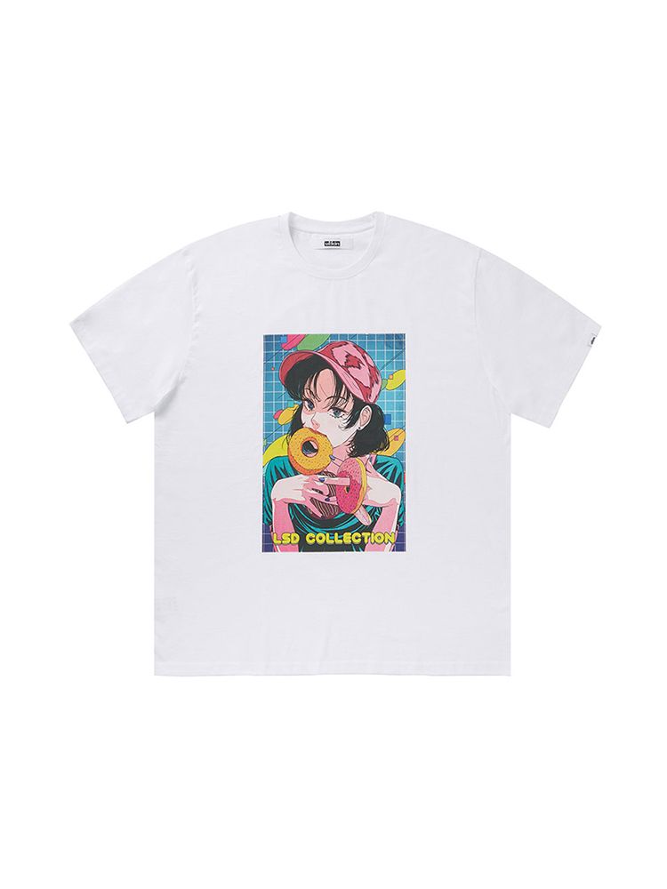 ul:kin メッシュ Tシャツ LSD ホワイト 韓国デザイナーブランド ul:kin メッシュ Tシャツ LSD ホワイト 韓国デザイナーブランド