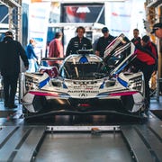 no 60 acura arx06 in technical inspection at the 2023 24 hours of daytona