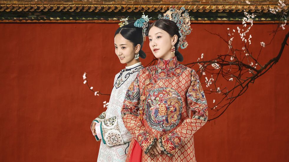 Hairstyle, Tradition, Taiwanese opera, Textile, Peking opera, Kimono, Shimada, Costume, Peach, Art, 