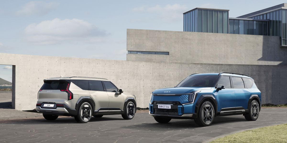 2024 Kia EV9 Will Be Poky or Punchy, with Power from 201 to 379 HP