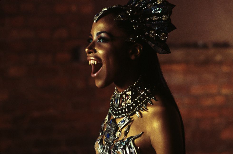 Aaliyah: Aaliyah steps into the spotlight once again as the titular character in the 2002 film Queen of the Damned. 