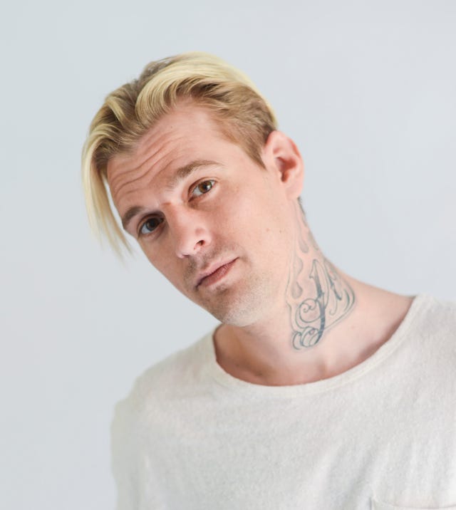 Aaron Carter Gets Medusa Face Tattoo Amid Personal & Family Issues