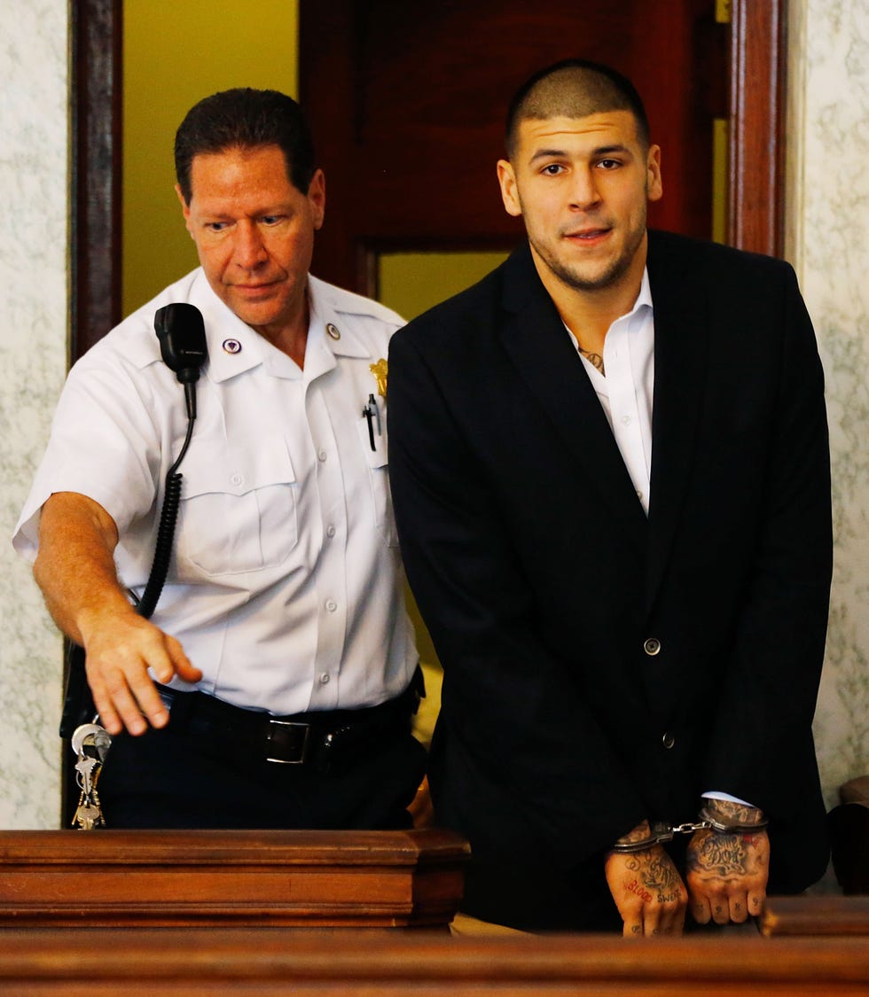 Aaron Hernandez's appearance in court