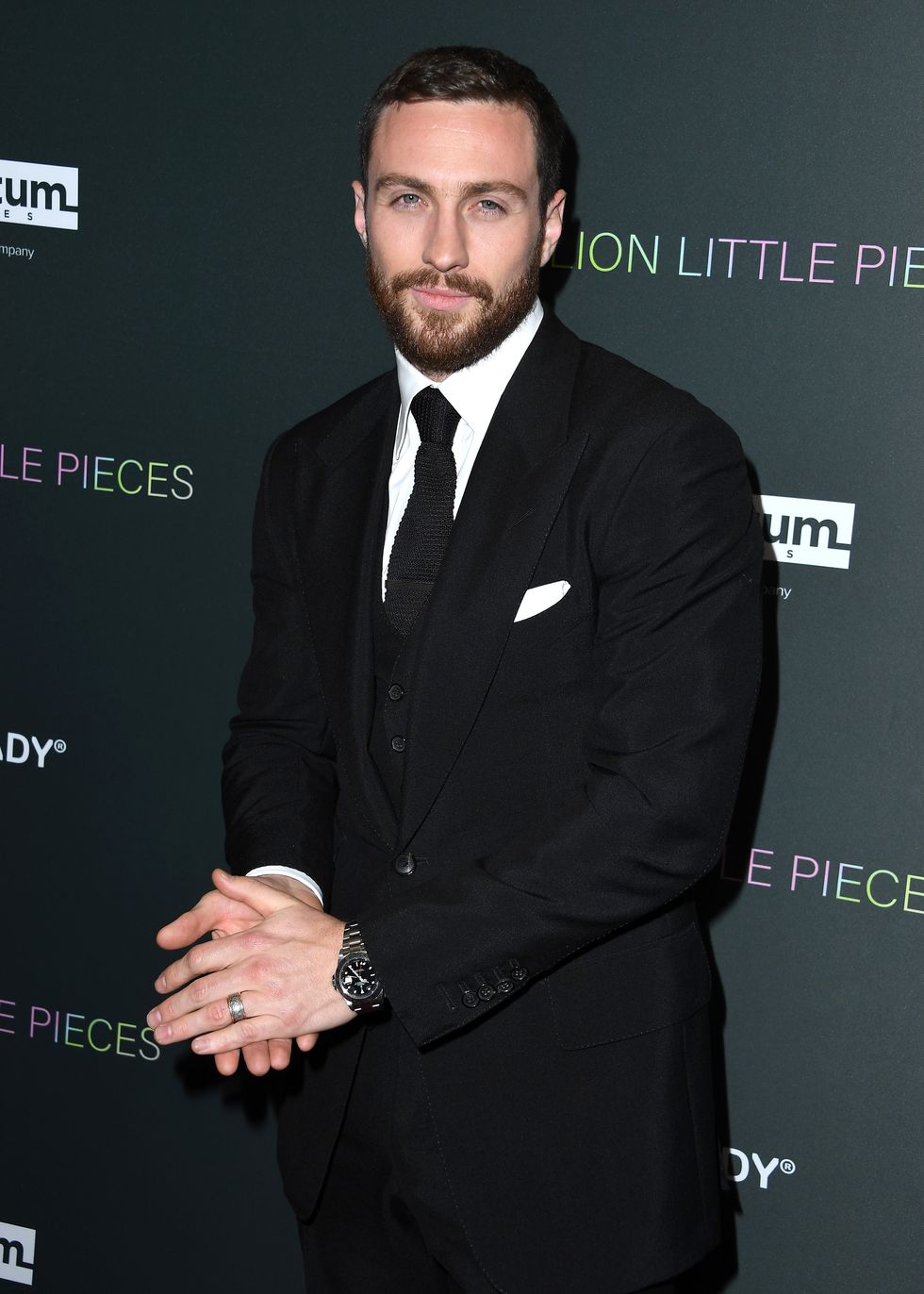 aaron taylor johnson at an event in december 2019