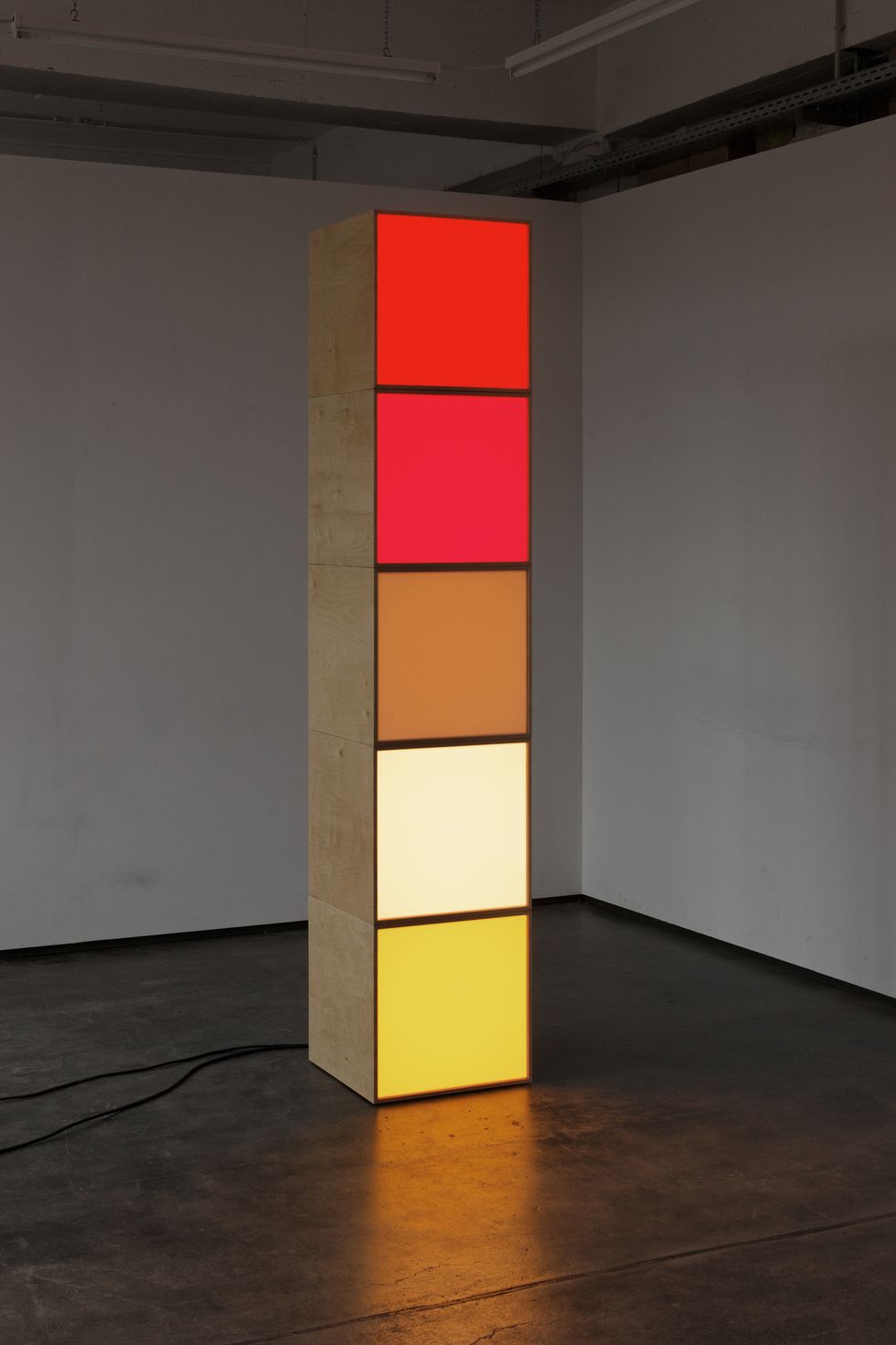 angela bulloch, ﻿stack of five, 2015, ubs art collection