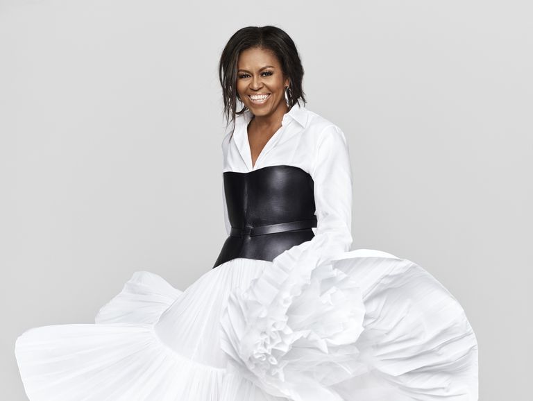 Michelle Obama interviewed by Oprah Winfrey in ELLE UK's December issue