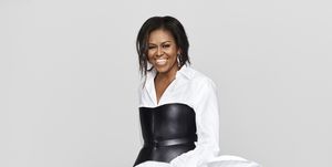 Michelle Obama interviewed by Oprah Winfrey in ELLE UK's December issue