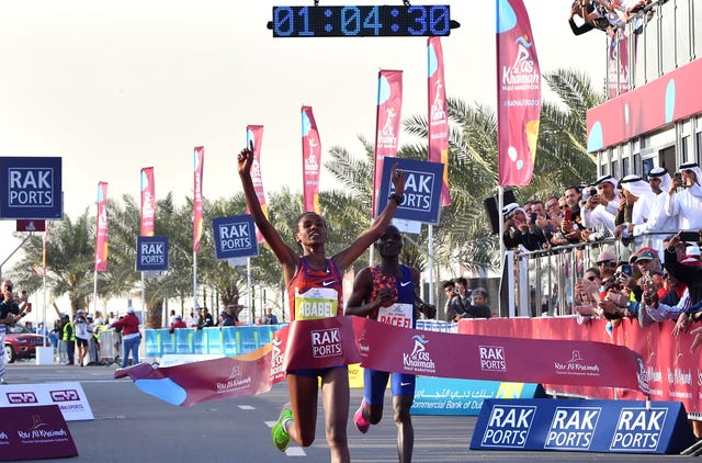 womens half marathon record 