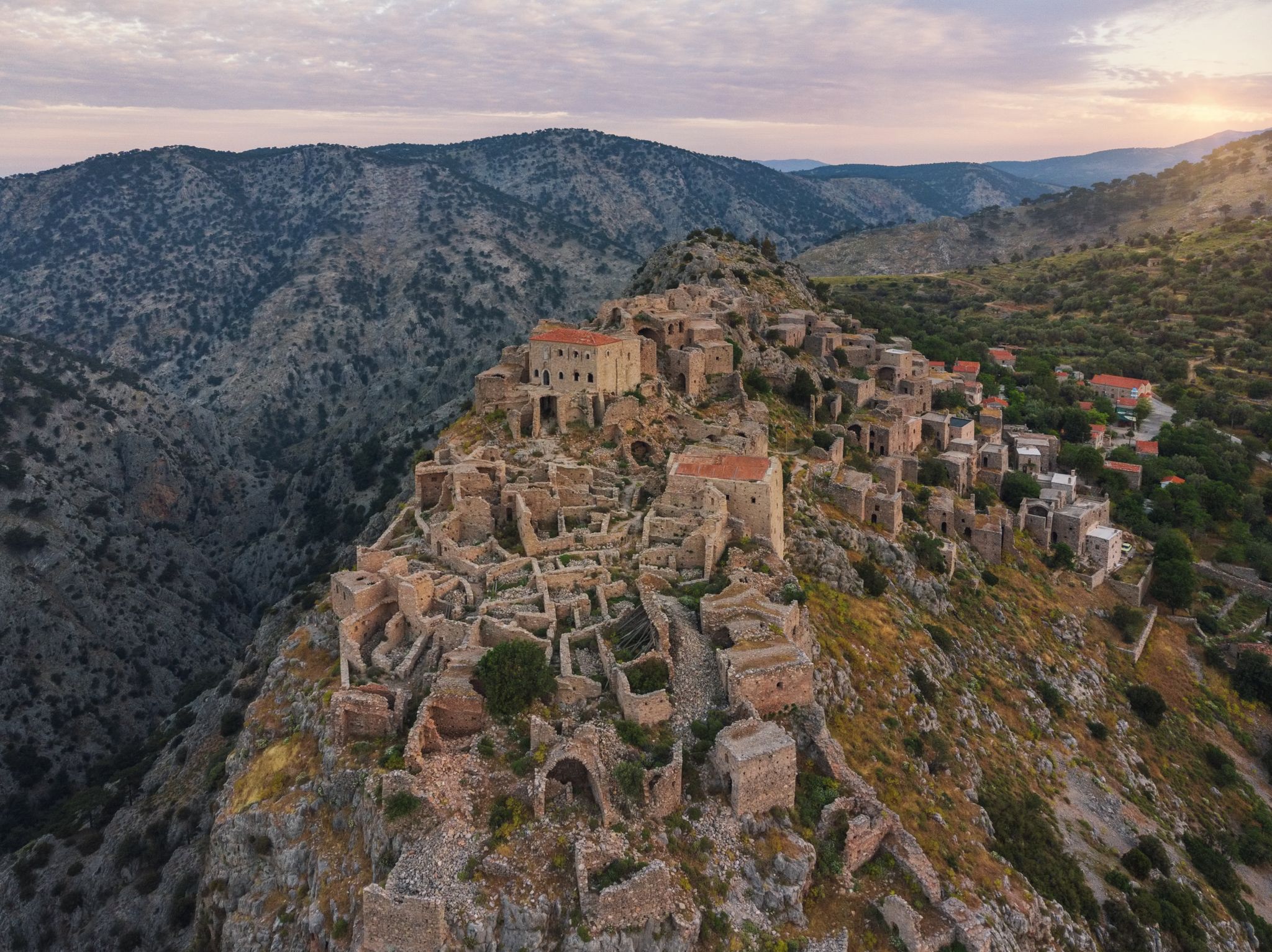 spookdorp anavatos, chios