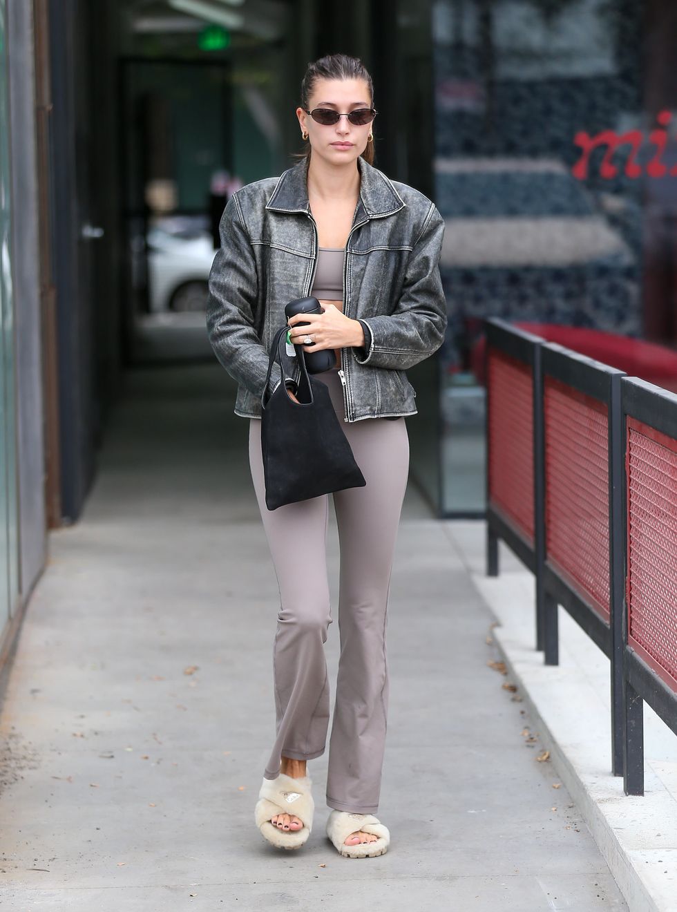 los angeles, ca   october 10 hailey bieber is seen on october 10, 2022 in los angeles, california  photo by bellocqimagesbauer griffingc images