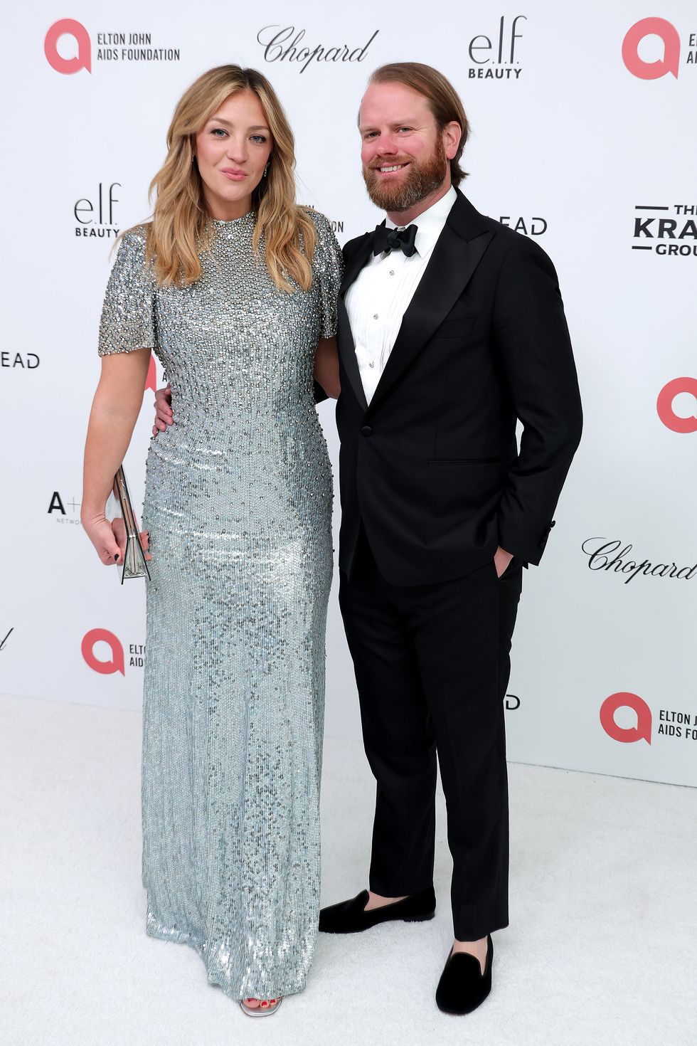 elton john aids foundation's 33rd annual academy awards viewing party red carpet