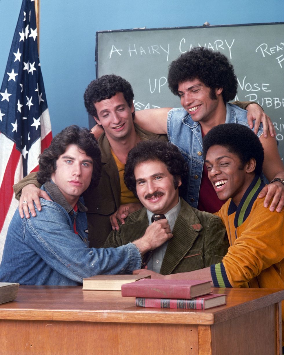 welcome back, kotter gallery shoot date july 1, 1975 photo by abc photo archivesdisney general entertainment content via getty images john travoltaron palillogabe kaplanrobert hegyeslawrence hilton jacobs