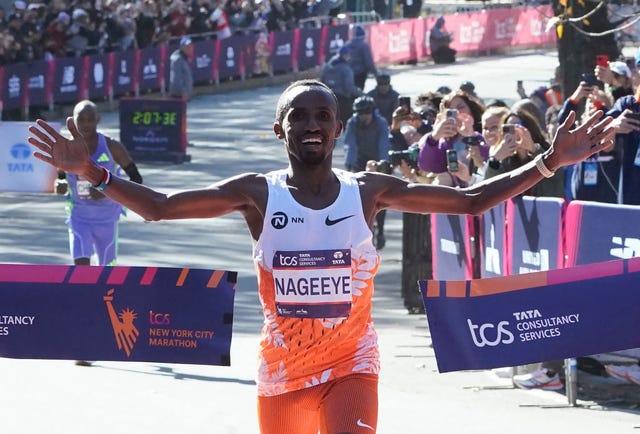 Abdi Nageeye Wins the 2024 New York City Marathon Men’s Results