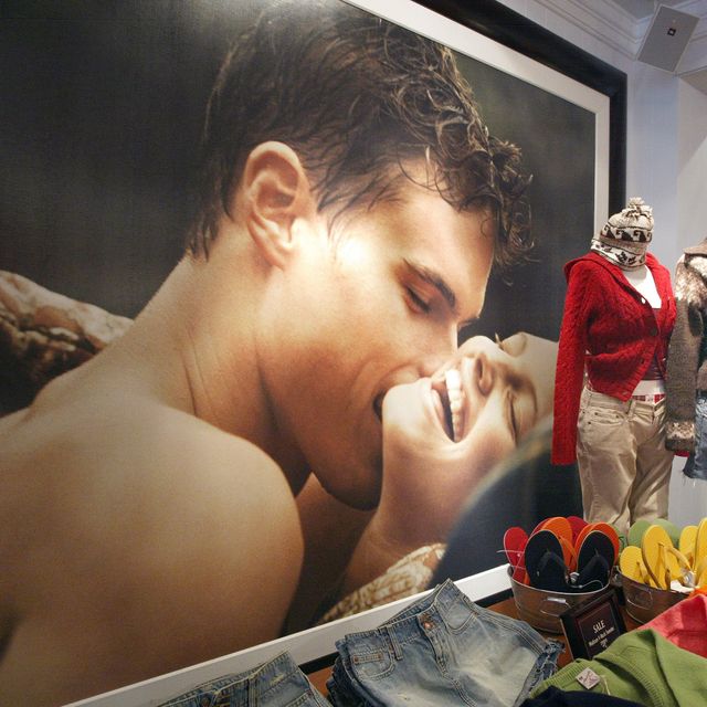 chicago   december 8  abercrombie  fitch clothing is displayed in one of its stores december 8, 2003 in chicago, illinois a recent report claims that abercrombie  fitch discriminates against sales representatives based on their attractiveness they have also decided to remove its christmas catalog, which some claim featured sexually explicit images, from its store shelves photo by tim boylegetty images