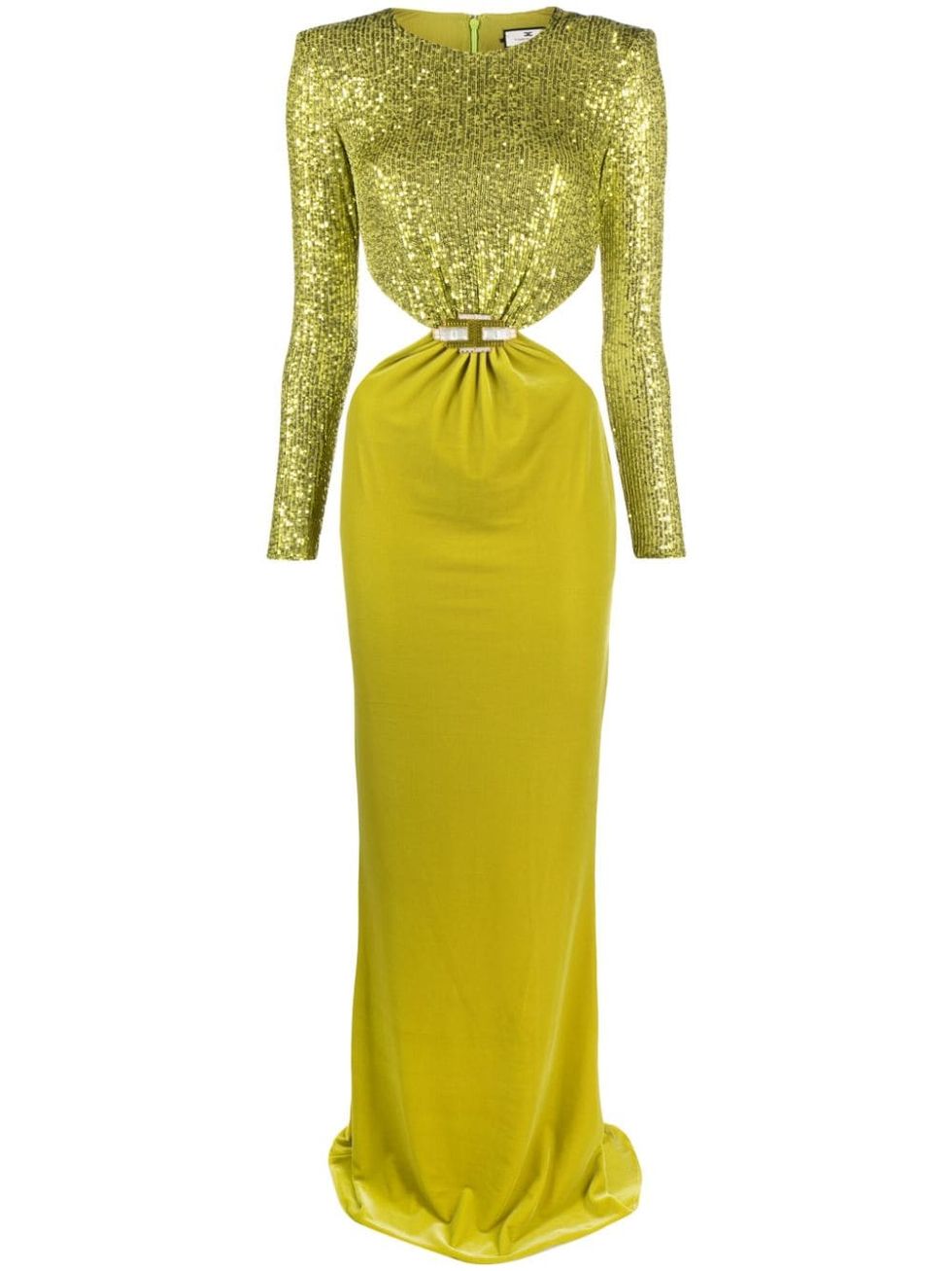 a yellow dress on a mannequin