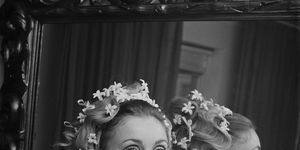 american actress sharon tate 1943   1969, on her wedding day to film director roman polanski, london, uk, 20th january 1968 photo by john downingdaily expressgetty images
