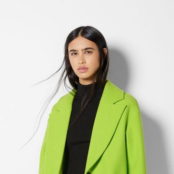 abrigo verde paño