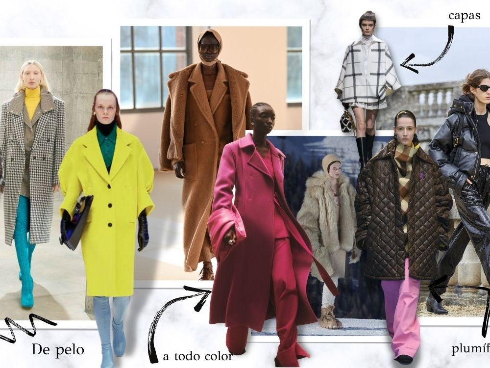 Diferentes chaquetas de punto de moda con estilo, abrigo, ropa de invierno  para mujer, colores cálidos y neutros