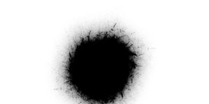 abstract art   black spot on white background