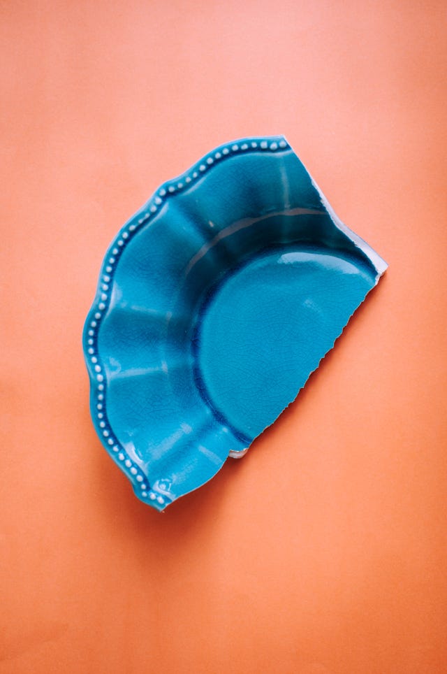 garage sale benefits - old plates