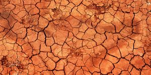 Abstract background of natural crack texture on dry soil background