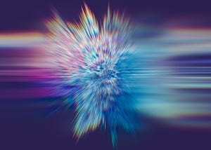 abstract lights motion speed radial lines space nebula background long double exposure