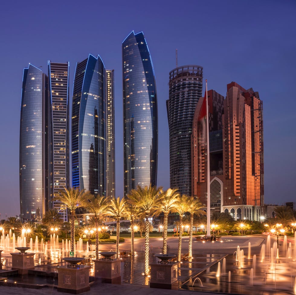 Abu Dhabi, Etihad Towers complex. abu dhabi, etihad towers complex