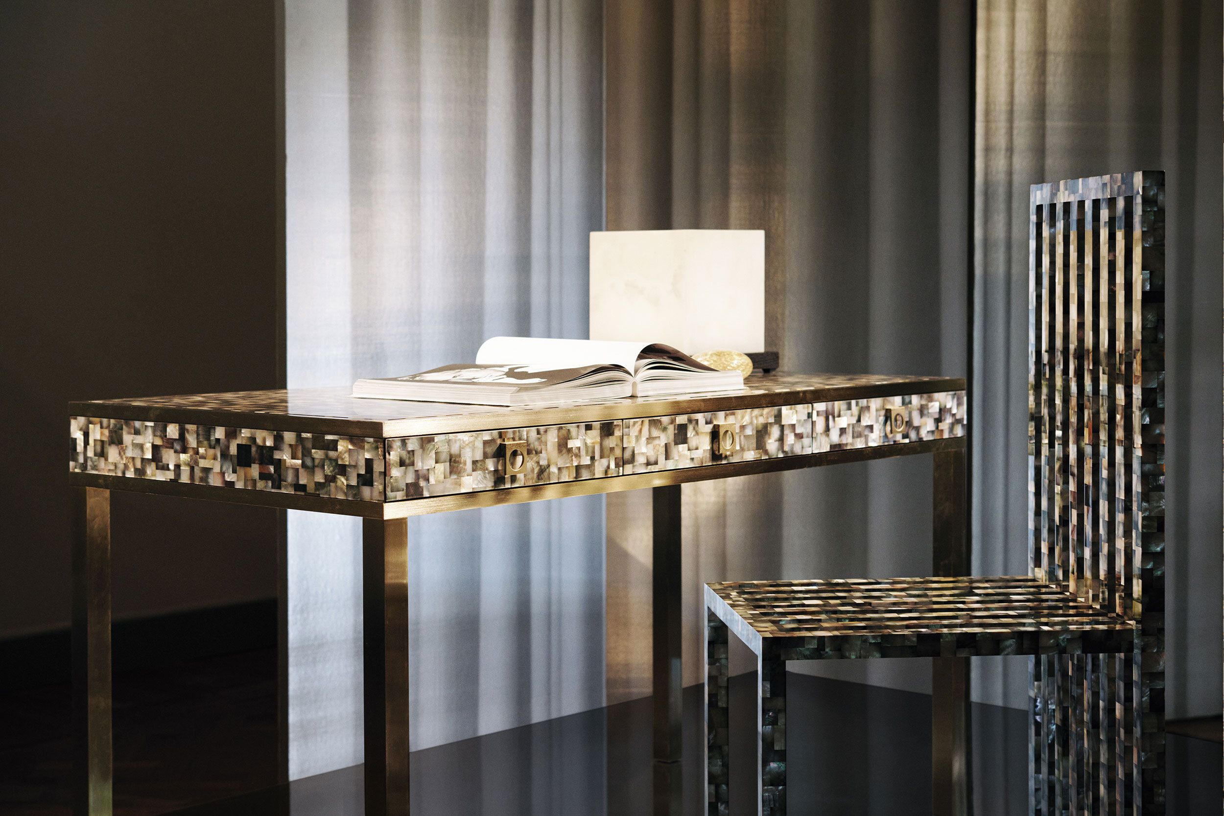 Armani Casa s Stunning Mother of Pearl Designs Come to NYC