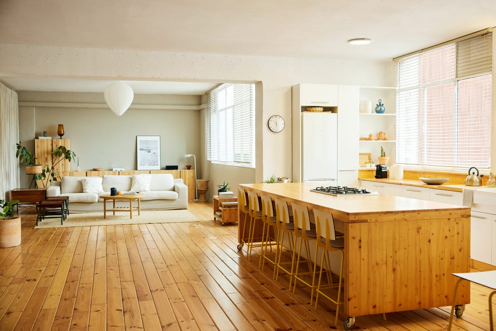 accessible home trends, open plan room where the living room and kitchen are connected