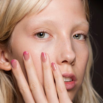 Face, Hair, Skin, Blond, Facial expression, Nail, Cheek, Beauty, Manicure, Nail care, 