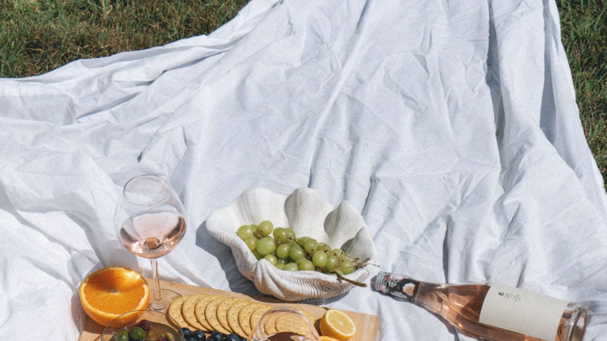 Coperta picnic grande VINGA Alba in RPET GRS - Personalizza - Selezione top