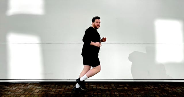 running and being fat