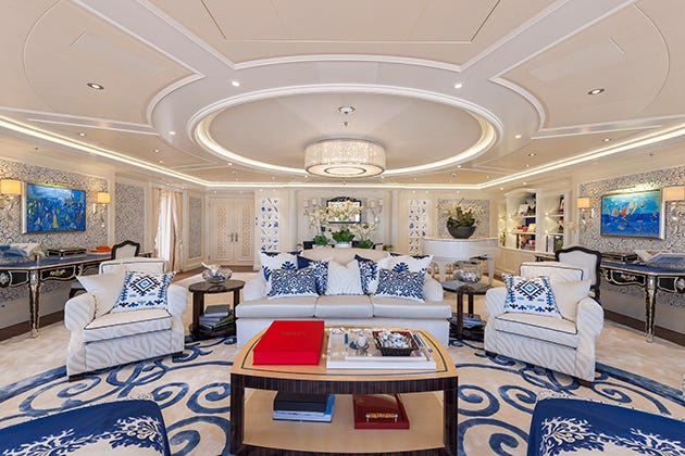 dilbar yacht interior