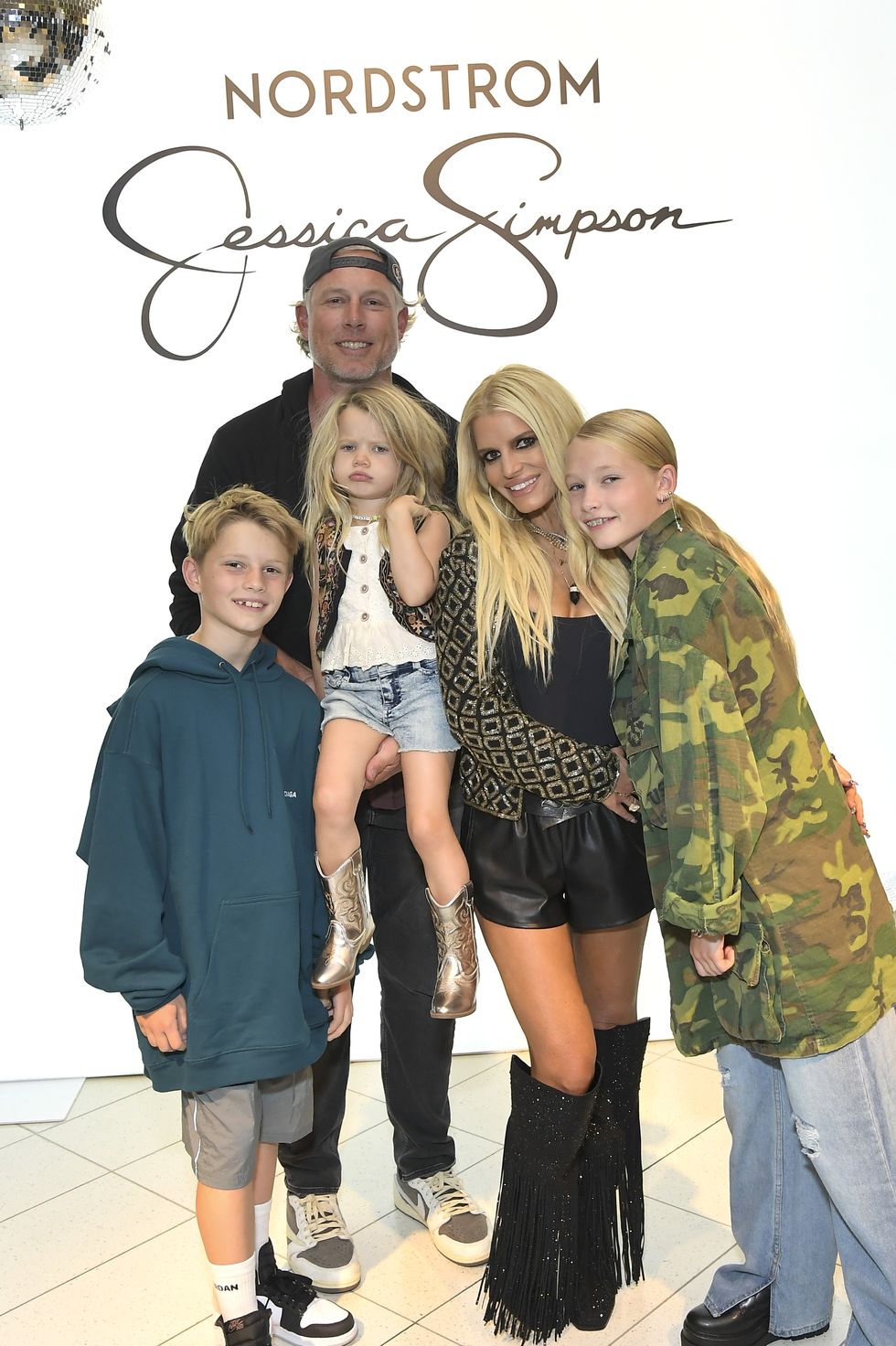 jessica simpson celebrates the launch of her fall collection with fans at nordstrom including a special performance by the la roller girls