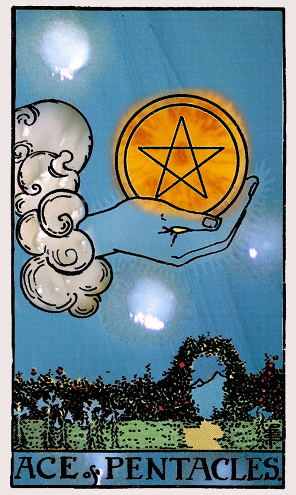 Tarot card Ace of Coins