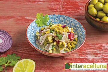ceviche de lubina con aceitunas