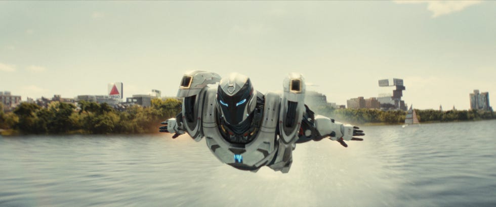 Riri Williams/Ironheart (Dominique Thorne) in de Marvel-televisieserie Ironheart, exclusief op Disney+. Foto met dank aan Marvel. © 2025 Marvel. Alle rechten voorbehouden.