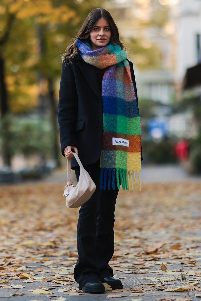 Acne studios hot sale rainbow scarf