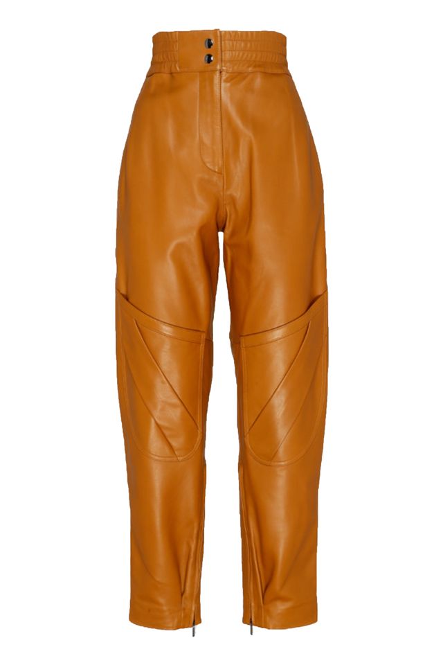 Clothing, Orange, Pocket, Sportswear, Yellow, Outerwear, Brown, Trousers, Tan, Leather, 