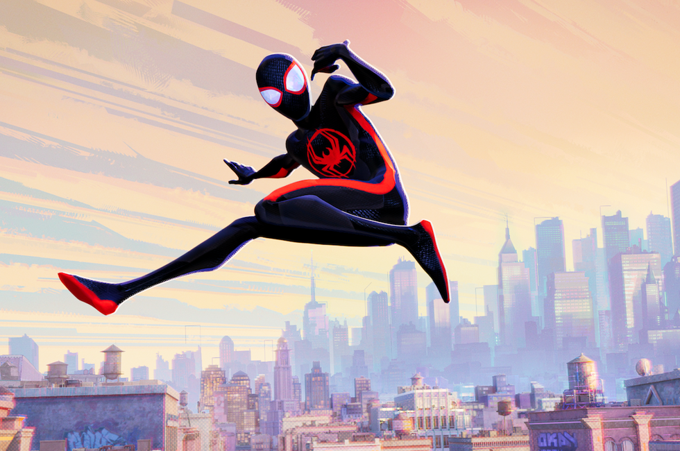 miles morales as spider man in columbia pictures and sony pictures animation’s spider man across the spider verse