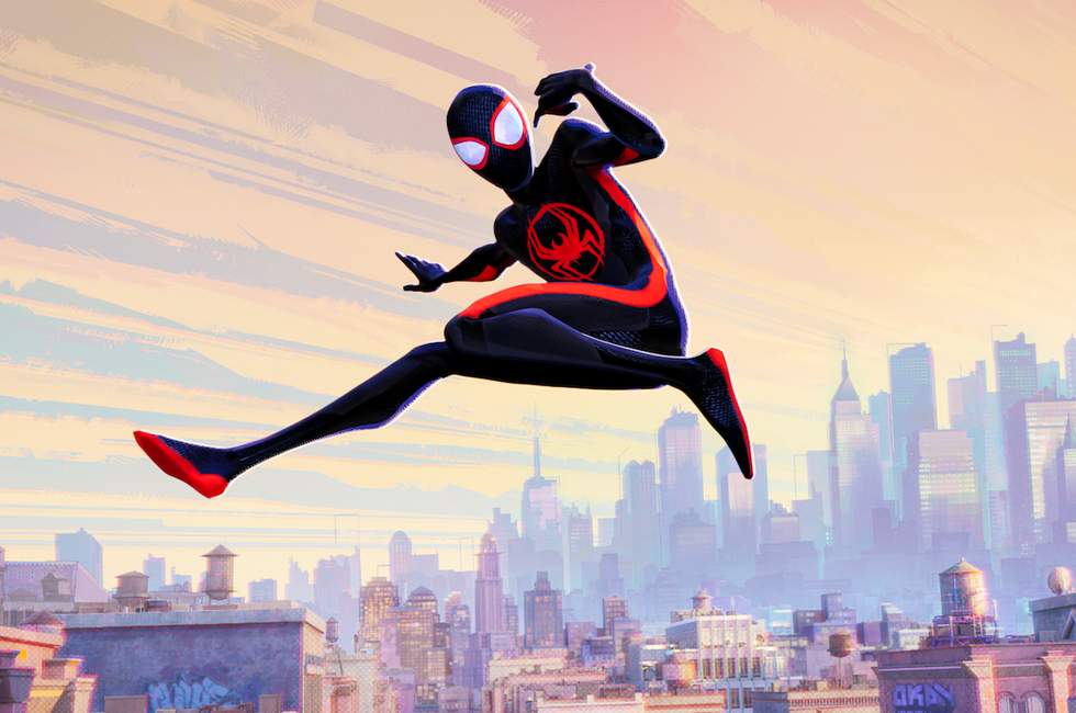 miles morales as spider man in columbia pictures and sony pictures animation’s spider man across the spider verse