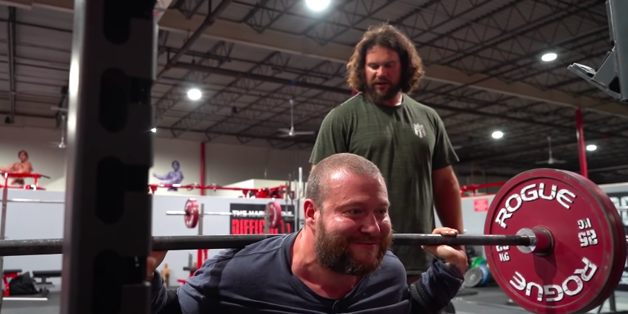 Rapper Action Bronson Trains With 2019 World's Strongest Man Martins Licis