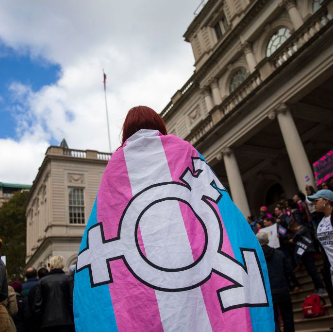 rally held in support of transgender community