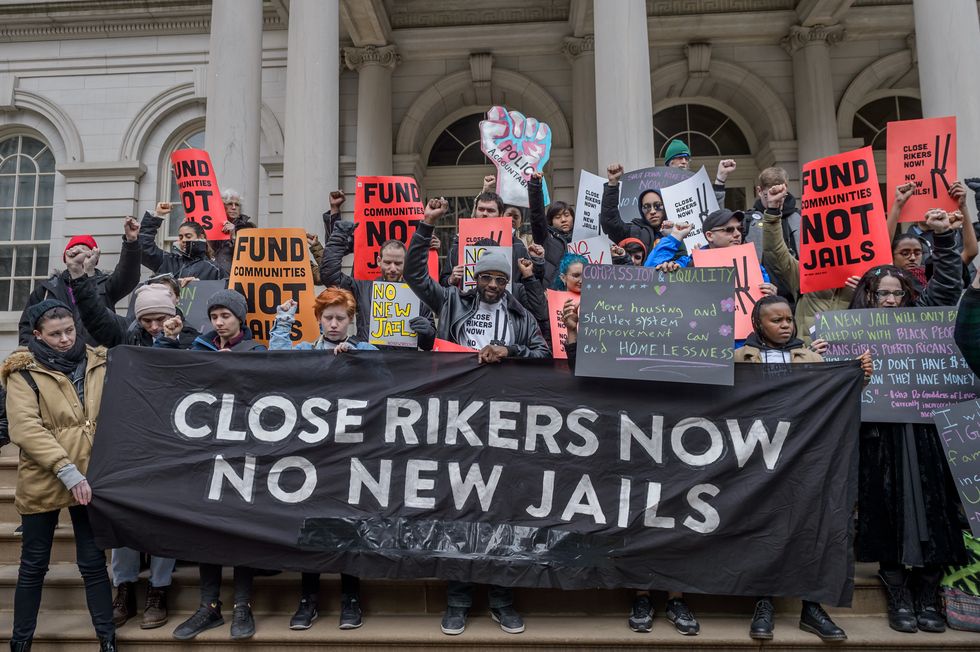 Activists with No New Jails NYC, citywide partners, and New...