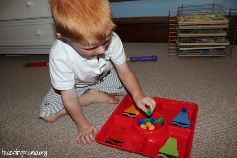 Sorting Spoons - My Bored Toddler Learning Through Play!