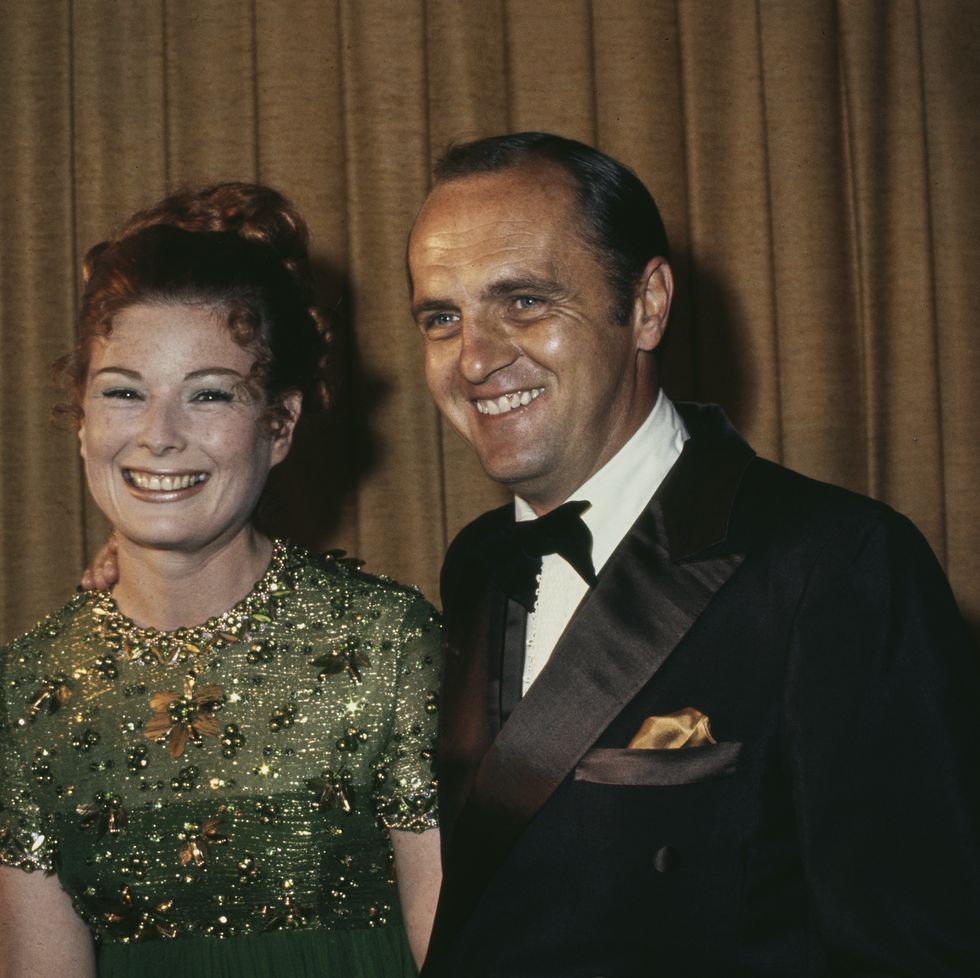 actor and comedian bob newhart attends a red carpet event with his wife ginny newhart, united states, circa 1970s. (photo by michael ochs archives/getty images)
