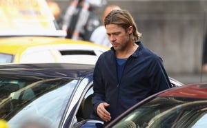 filming continues on world war z starring brad pitt in glasgow